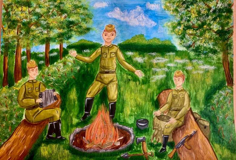 Лес - помощник Красной армии. 