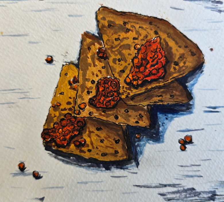Блины с икрой