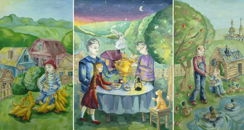 Лето в деревне