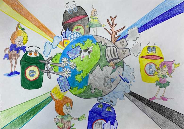 Эколята за раздельный сбор мусора!