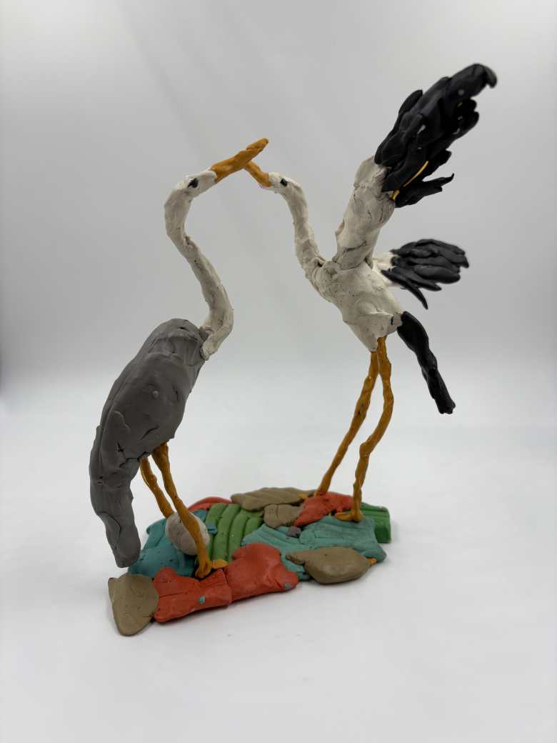 Журавль и цапля