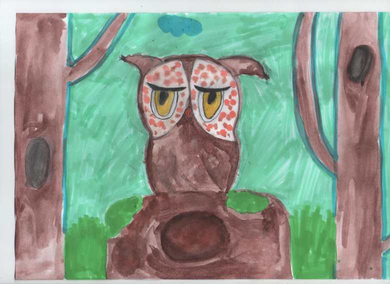 Задумчивая совушка