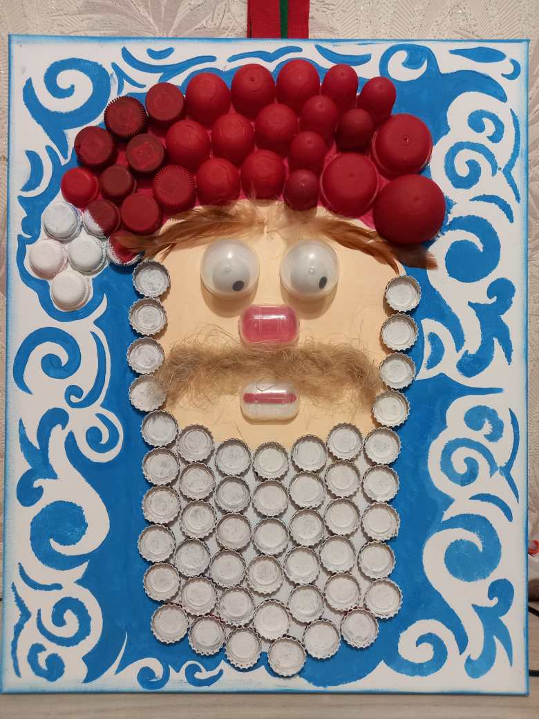 Эко-портрет "Дед Мороз"