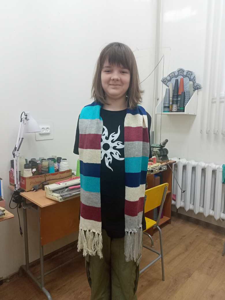 Полосатый шарфик