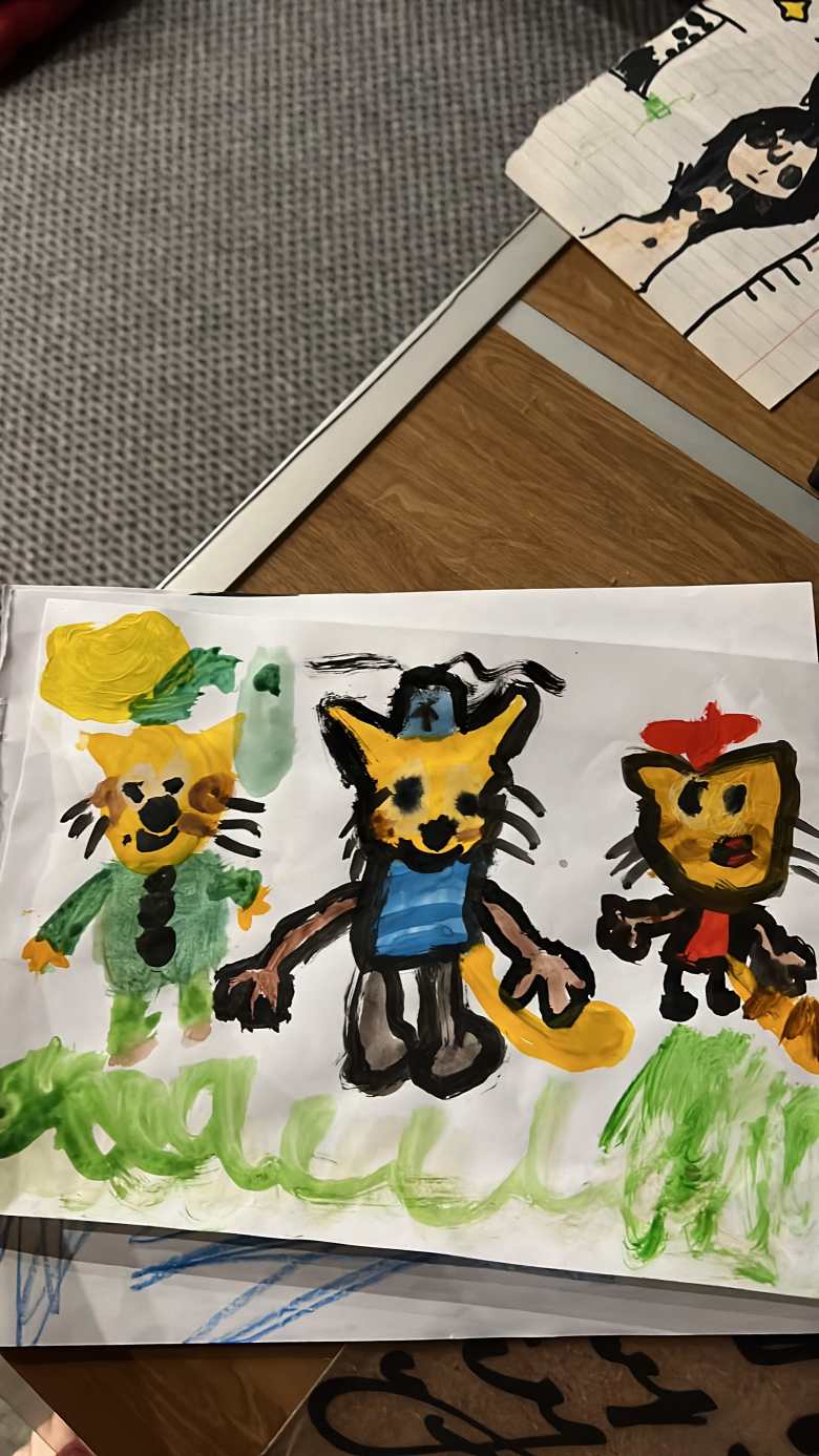 Герои мультфильма три кота