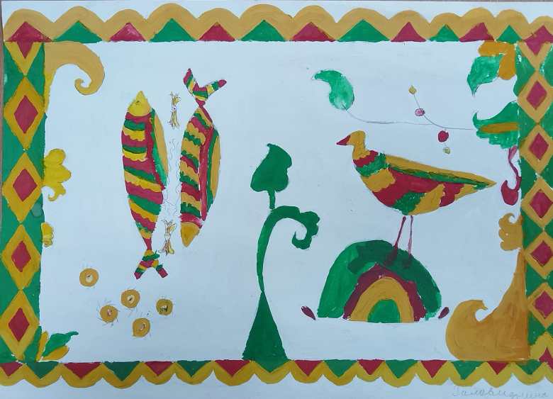 Северодвинская роспись сквозь призму Сахалина