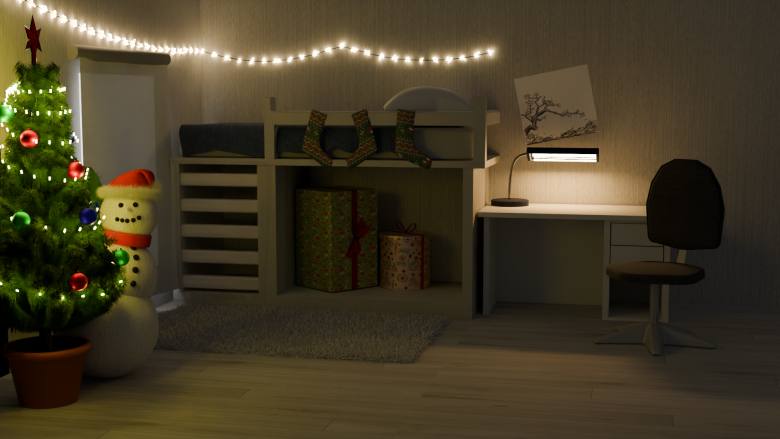 Новогодняя комната