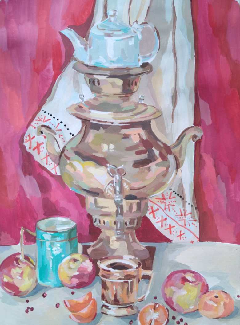 Натюрморт с самоваром