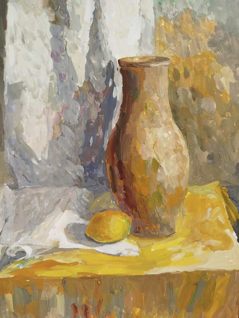 Крынка и лимон