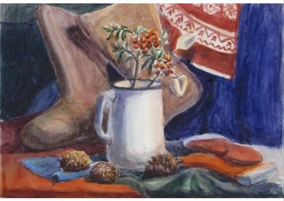 Натюрморт с валенками