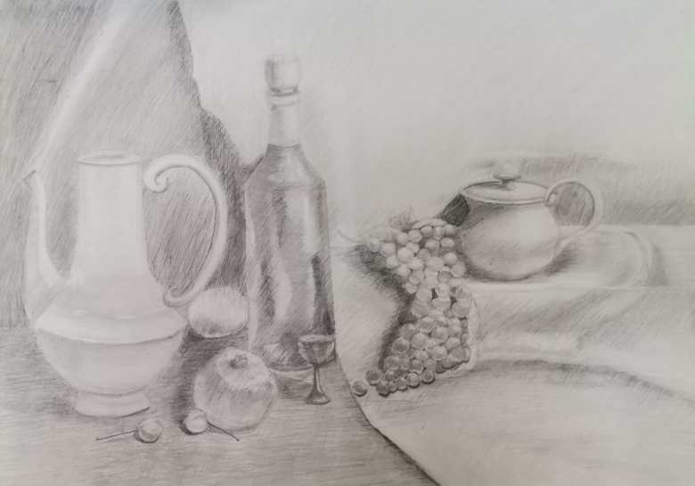 Натюрморт с виноградом
