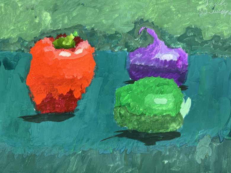 Перцы и лук