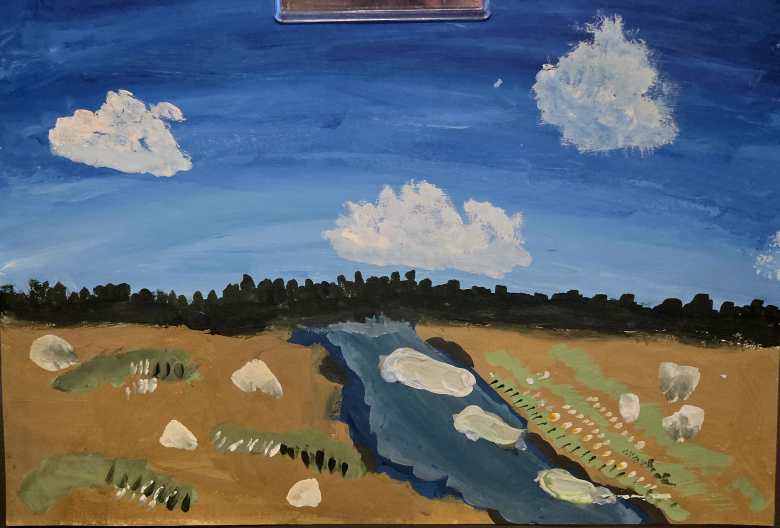 Река у леса