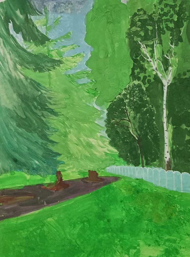 На школьном дворе