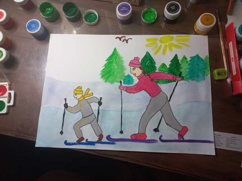 С мамой на спорте