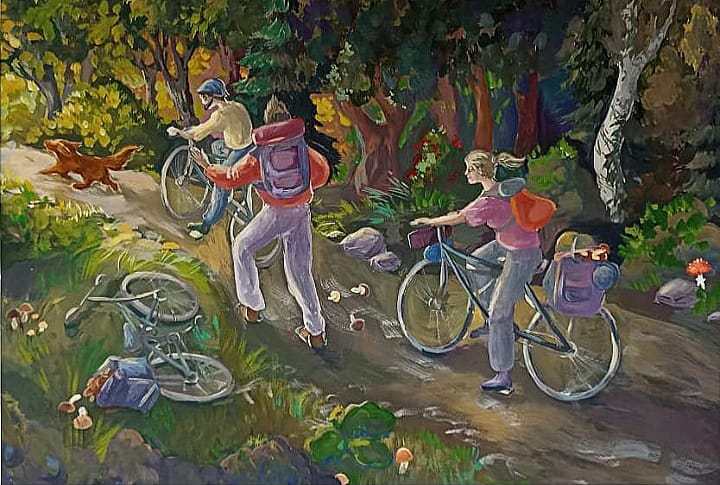 Прогулка на велосипедах