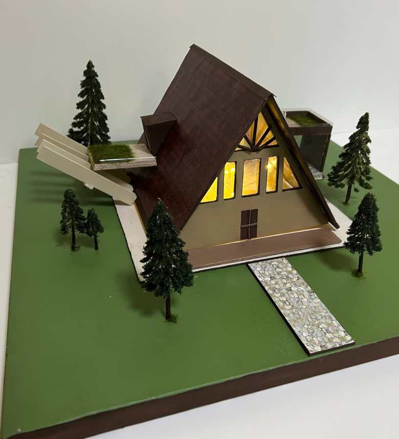 Дизайн-проект индивидуального жилого дома в эко-стиле