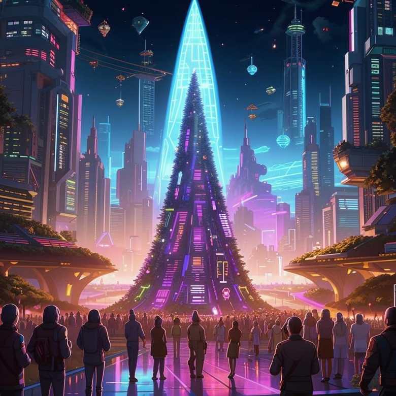 Празднование Нового года в будущем