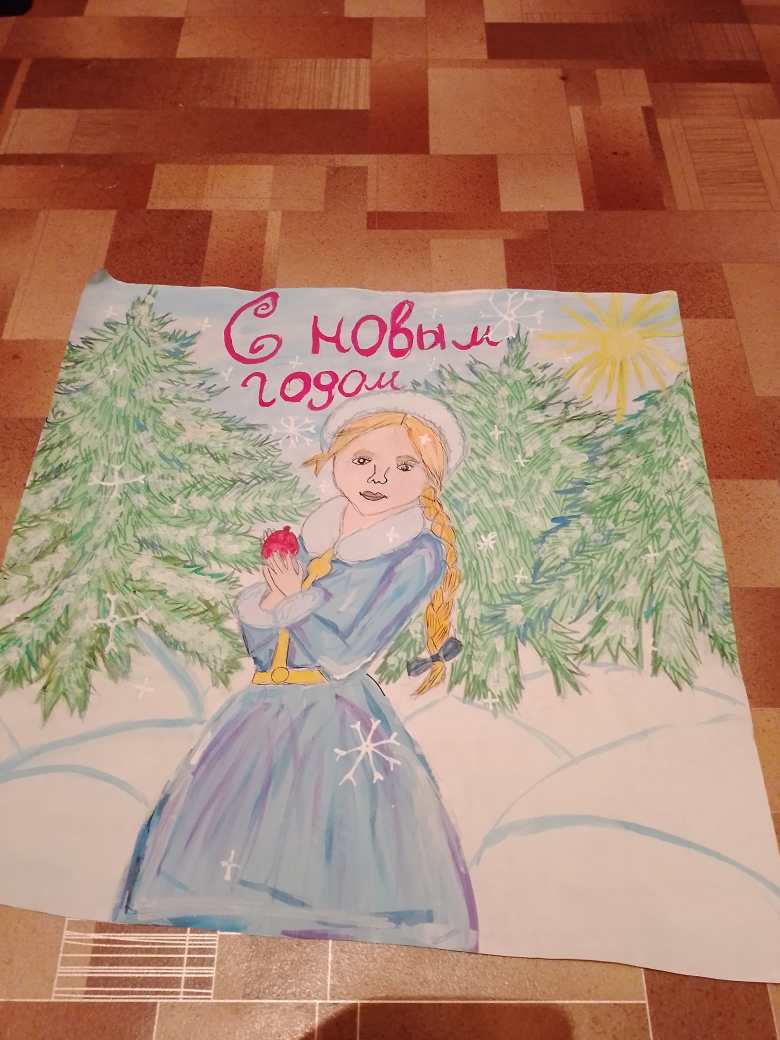 Снегурочка в лесу 