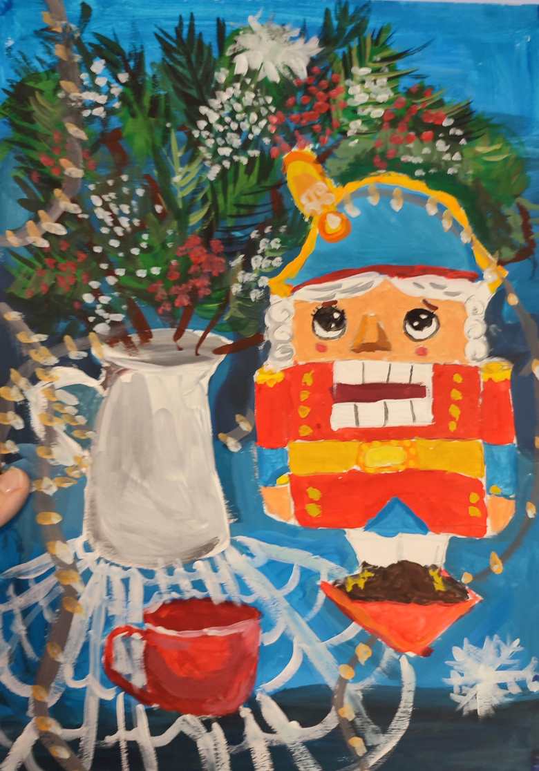 Зимний натюрморт. Щелкунчик.