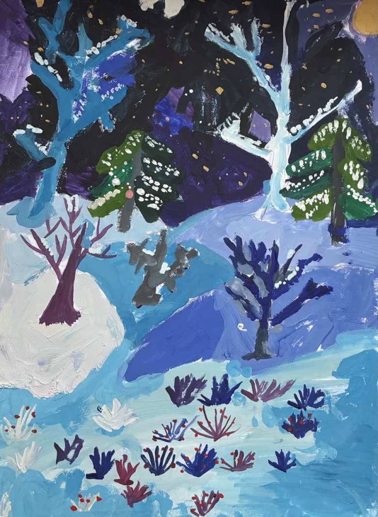 Зимним вечером 