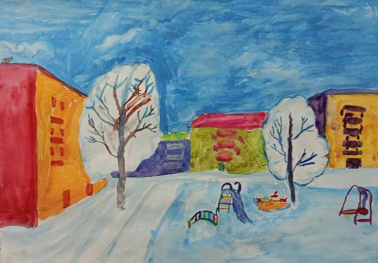 Зимний дворик