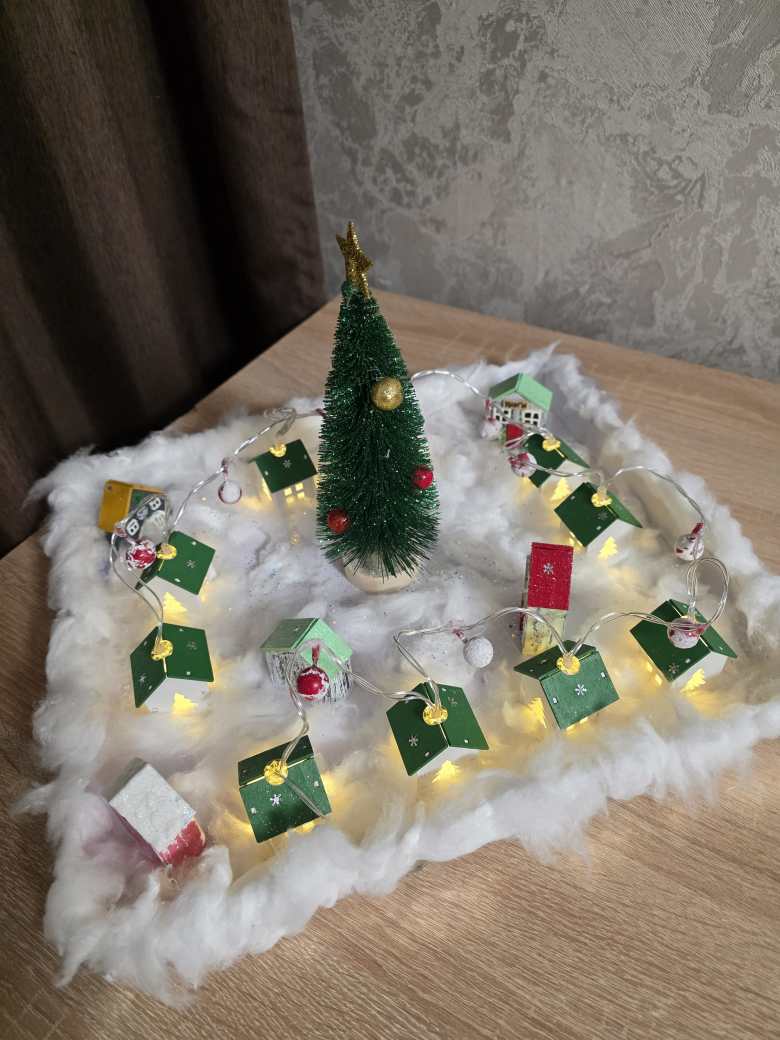 Город в новогоднем настроении