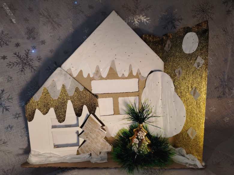 Жила зима в избушке