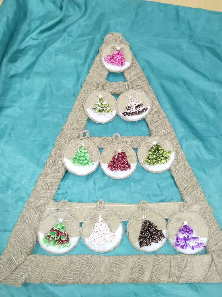 Текстильная елочка