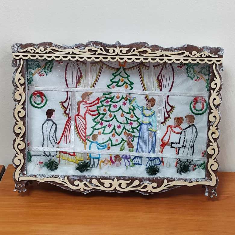 Новый год 17 века в морозном окне 