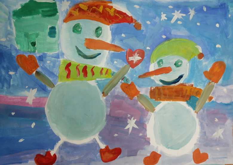 Весёлые снеговики