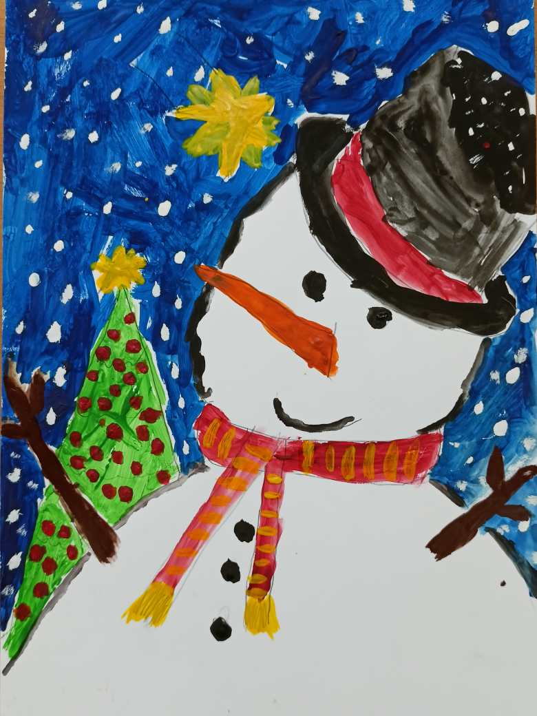 Снеговичок - белый бочок