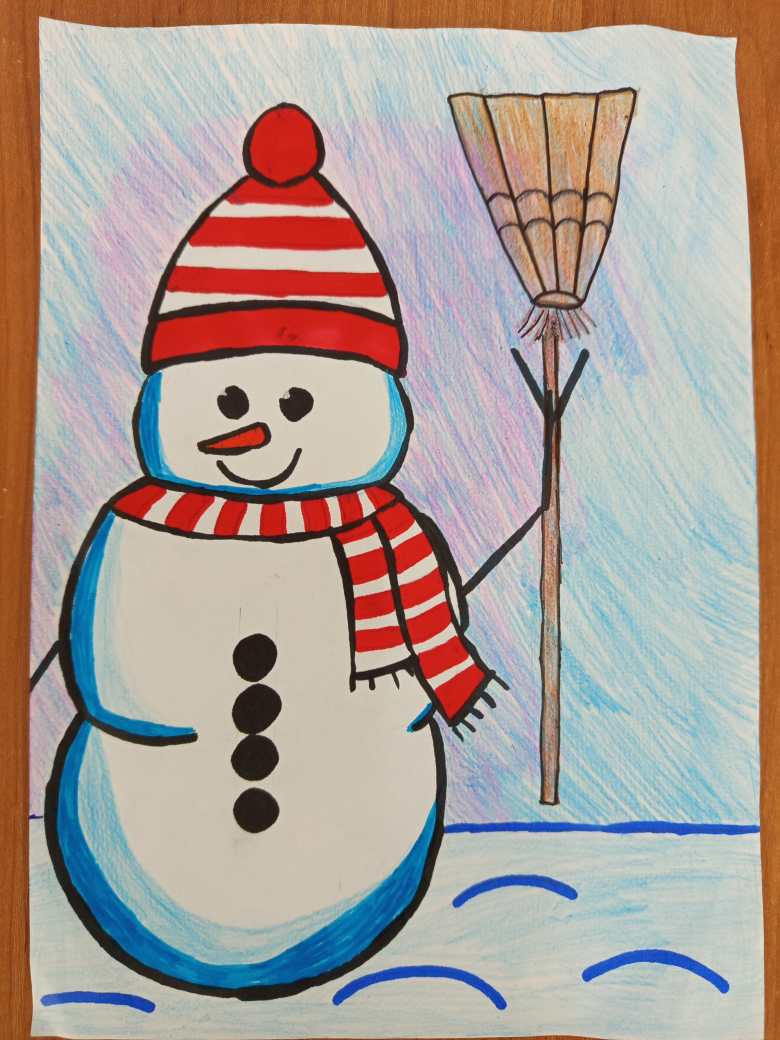 Весёлый снеговик