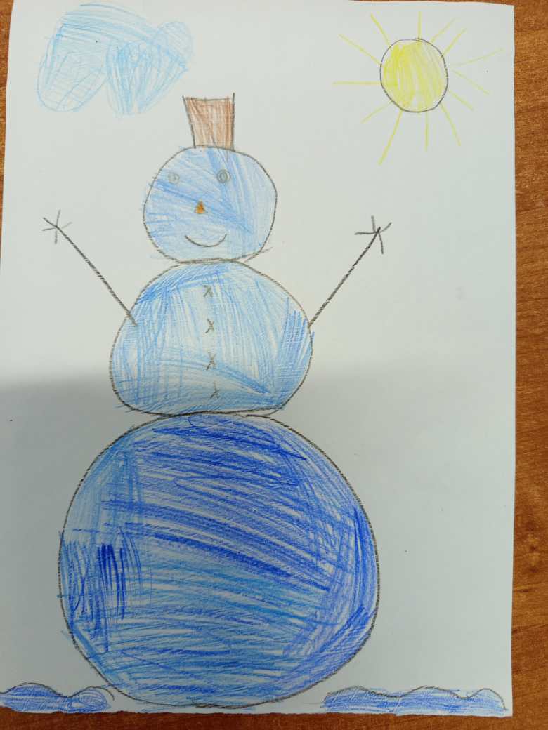 Весёлый снеговик