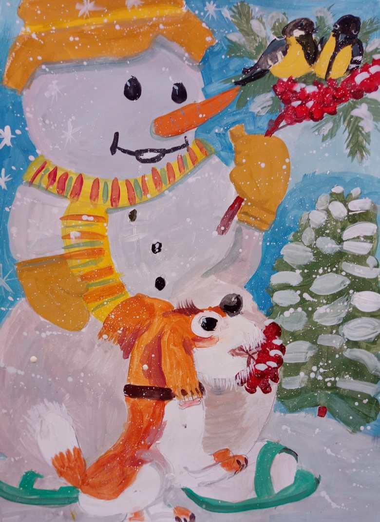 Снеговик -почтовик 