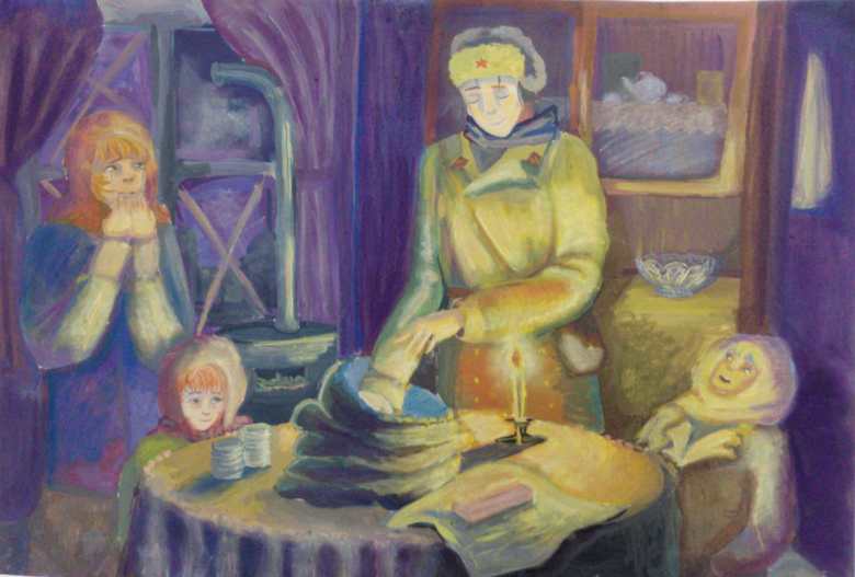 В блокадном Ленинграде