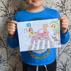 Будь внимателен на пешеходном переходе!