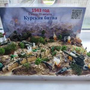 Макет Курская битва ВОВ