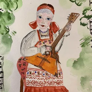 Игра на балалайке