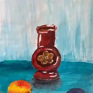 Ваза и фрукты