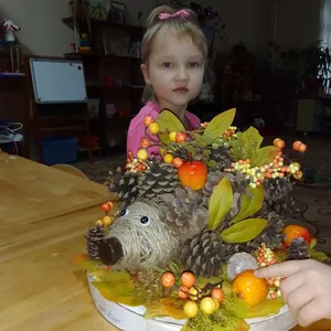 Ёжик осенью