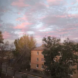 "Осень. Розовые облака."