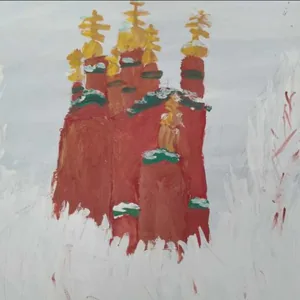 "Наш храм морозным утром"