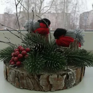 Снигири на новогоднее поляне