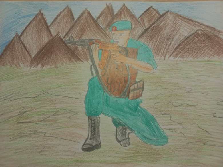 Солдат в горах