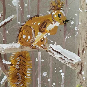 В снежном лесу
