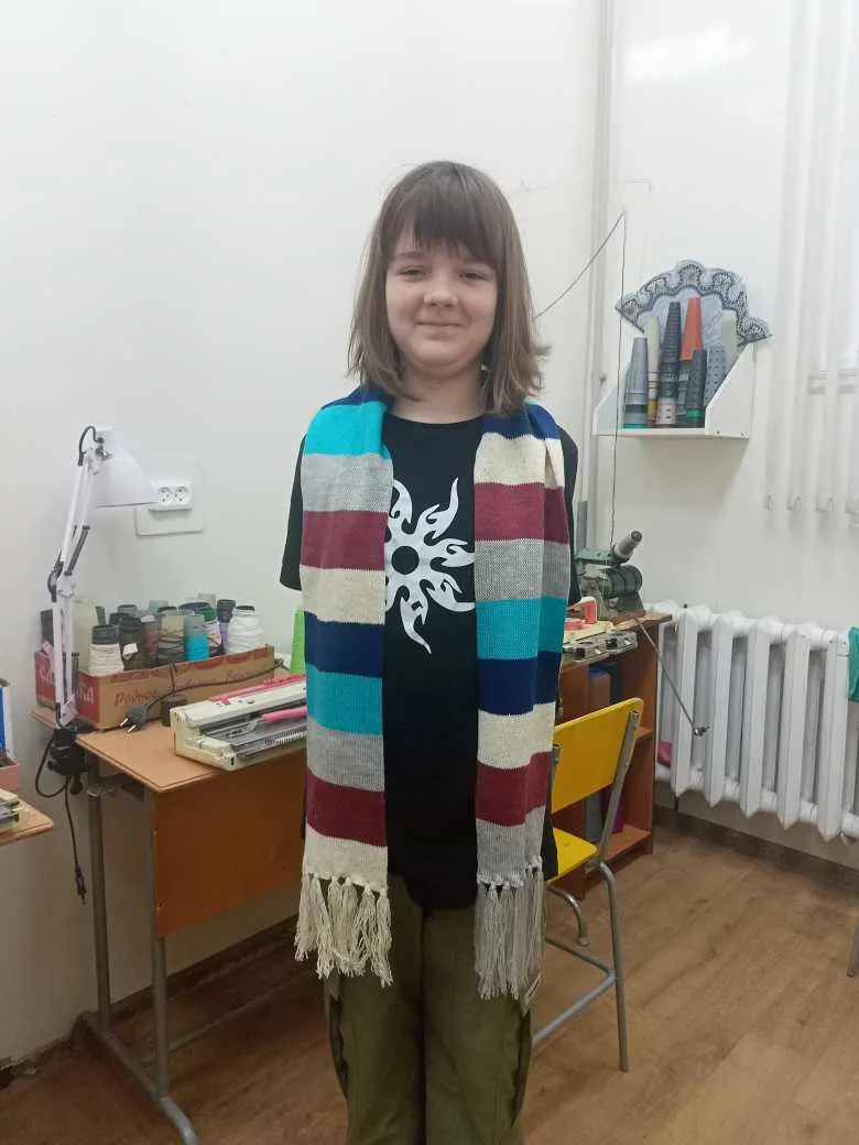 Полосатый шарфик