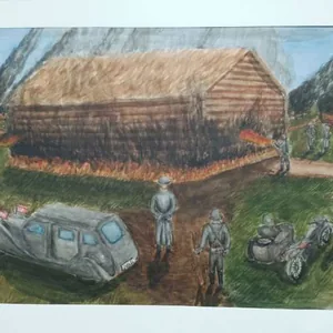 "Хатынь". Акварель.