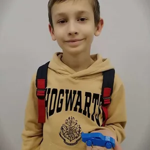 Синяя машинка (3D-модель)