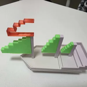 Черная жемчужина в стиле Minecraft